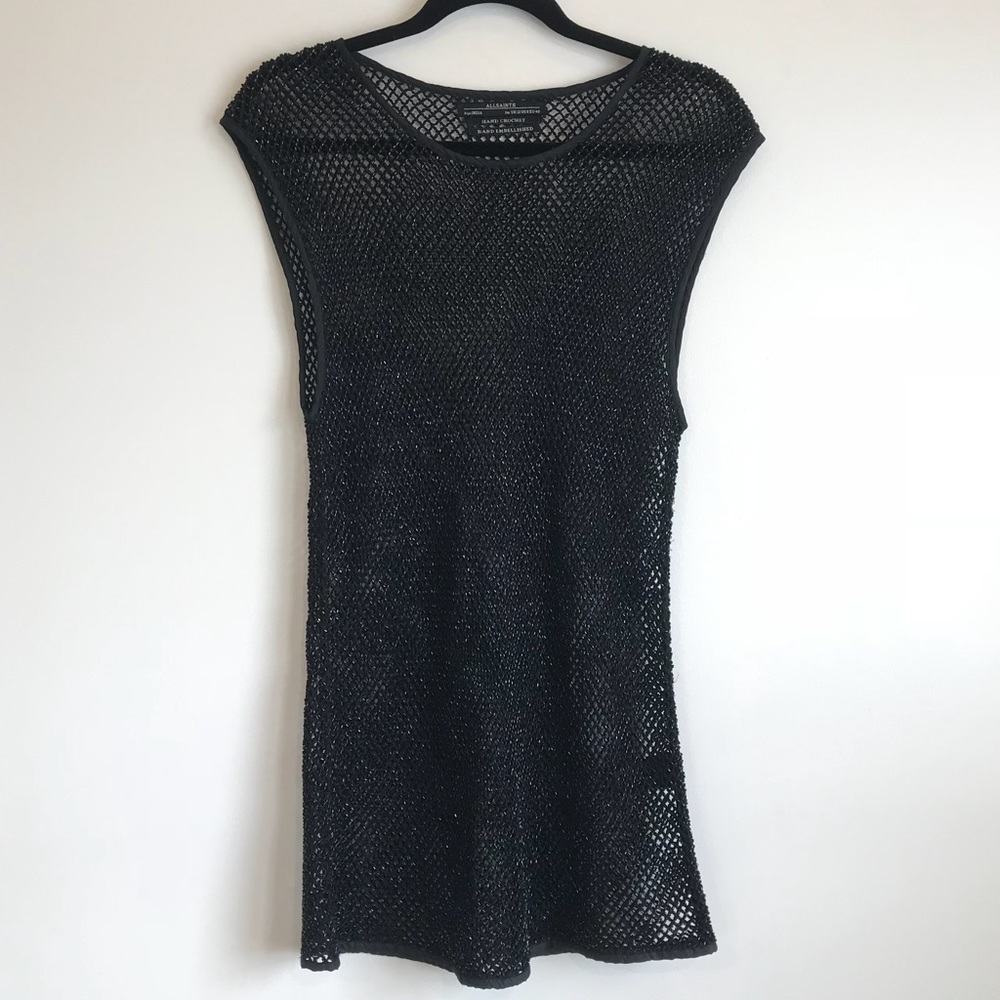 Embellished AllSaints CILIA tee dress.